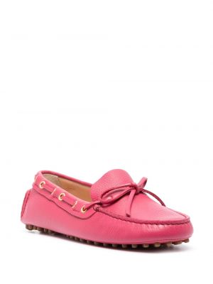 Loafers Car Shoe różowe