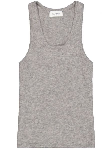 Strikket tanktop Laneus grå