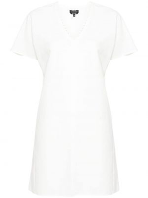 Plisované šaty A.p.c. bílé
