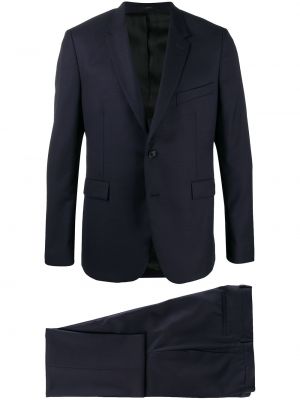 Vlnený priliehavý oblek Paul Smith modrá