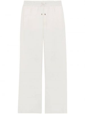 Bavlnené teplákové nohavice Saint Laurent biela