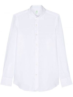 Λινό πουκάμισο Finamore 1925 Napoli λευκό