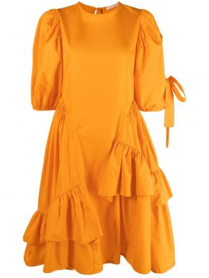 Puuvillased kleit Cecilie Bahnsen oranž
