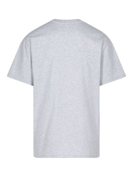 Raštuotas marškinėliai Supreme pilka