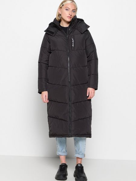 Czarny płaszcz zimowy Karl Lagerfeld