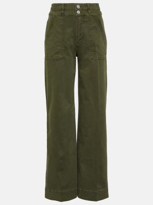 Voľné džínsy s vysokým pásom Frame zelená