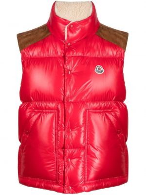 Péřová vesta Moncler červená