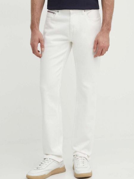 Beżowe proste jeansy Tommy Hilfiger