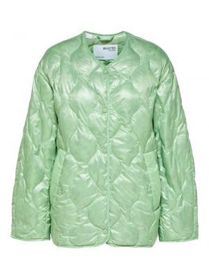 Демисезонная куртка Selected зеленая