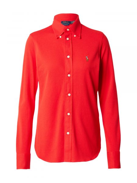 Блуза slim Polo Ralph Lauren червено