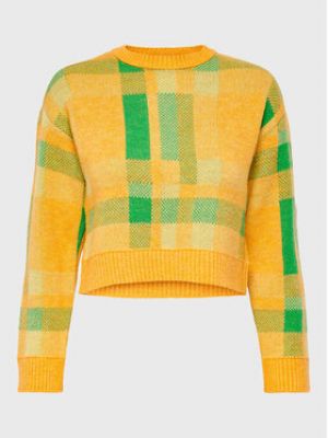 Priliehavý sveter Only žltá