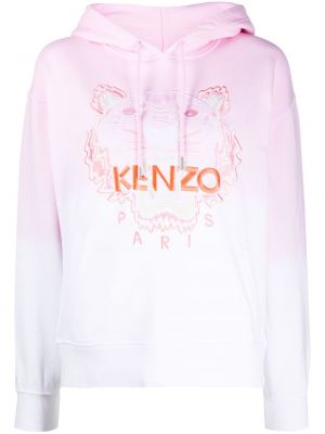 Sudadera con capucha con rayas de tigre Kenzo rosa