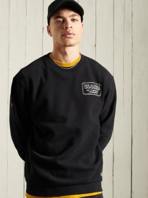 Sweatshirt mit rundhalsausschnitt Superdry schwarz