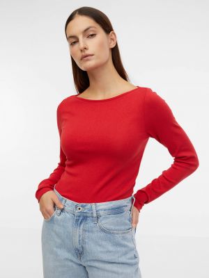 Tričko s dlouhým rukávem Gap červené
