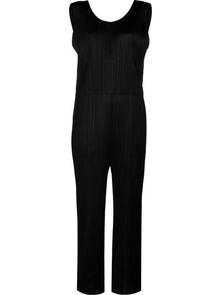 Plissert ermeløs jumpsuit Pleats Please Issey Miyake svart