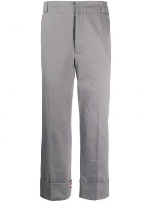Pantalones rectos Thom Browne gris