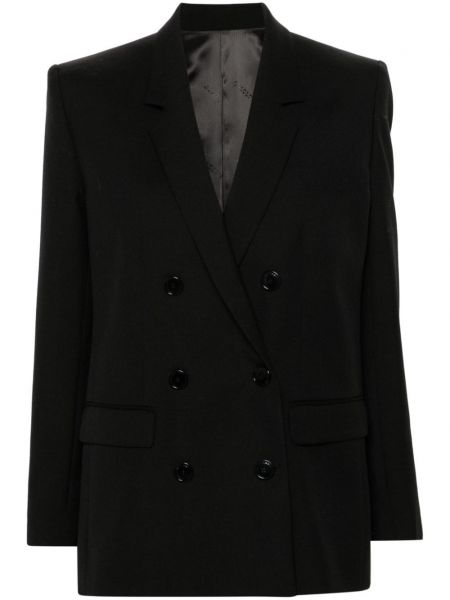 Dobbeltradet blazer Isabel Marant sort