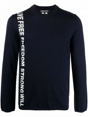 Пуловер Comme Des Garçons Homme Deux синьо