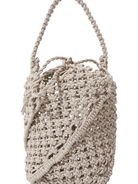 Плетеная сумка шоппер Yuzefi серая