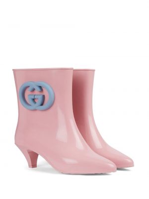 Kotníkové boty Gucci růžové