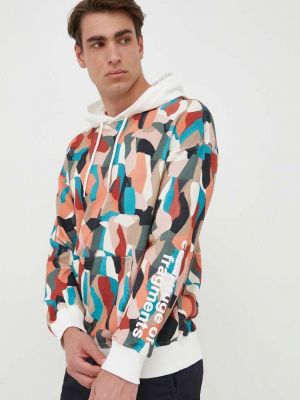 Pamučna hoodie s kapuljačom s printom United Colors Of Benetton