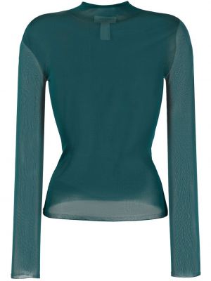 Haut en tricot Saint Laurent vert