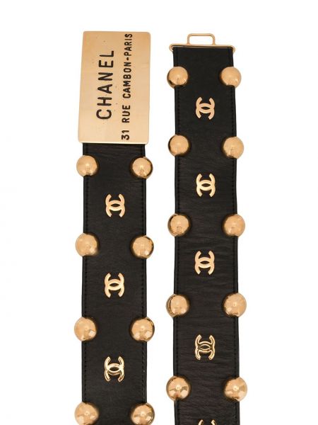 Cinturón Chanel Pre-owned negro