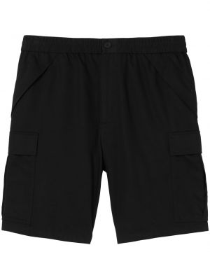 Kratke hlače kargo Burberry crna