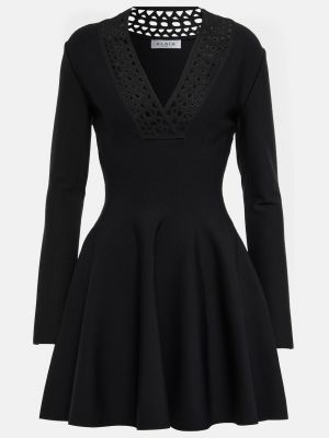 Платье мини Alaïa черное