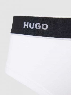 Slipy z nadrukiem Hugo czarne