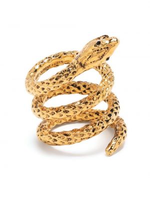 Inel cu model piele de șarpe Saint Laurent