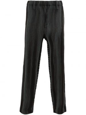 Pantalon en tweed plissé Homme Plissé Issey Miyake noir