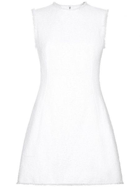Robe sans manches en tweed Dolce & Gabbana blanc