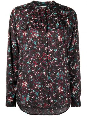 Bluză cu model floral cu imagine Isabel Marant Etoile negru