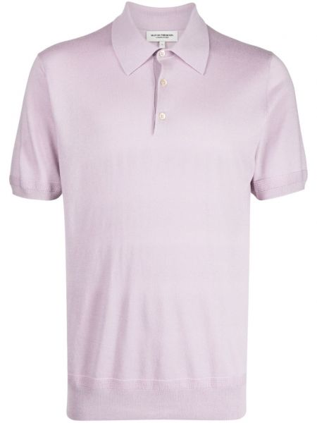 Tricou polo tricotate Man On The Boon. violet