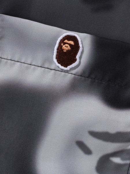 Hemd mit stickerei A Bathing Ape® schwarz