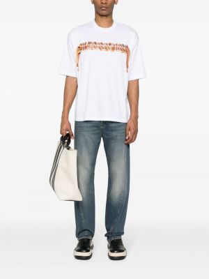 Koszulka koronkowa Lanvin biała