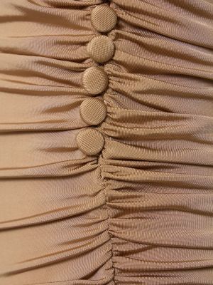 Mini vestido de raso Magda Butrym beige