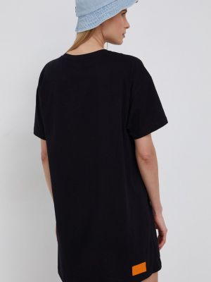 Oversized bavlněné mini šaty Labellamafia černé