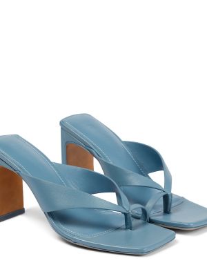 Sandały skórzane Simkhai niebieskie