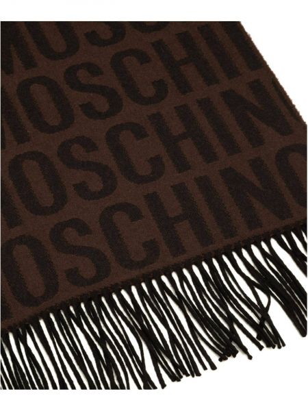 Moschino мужской шарф коричневый