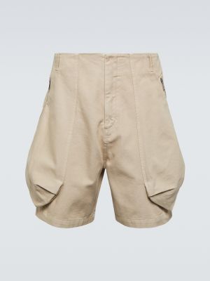 Pantalones cortos de algodón Jacquemus beige