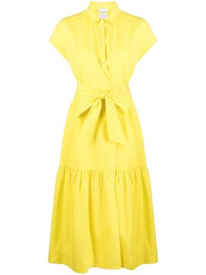 Памучна рокля тип риза Sara Roka жълто