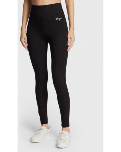 Hugo Leggings Easy 50474964 Fekete Slim Fit