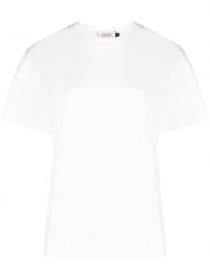 Bombažna majica z okroglim izrezom Murmur bela