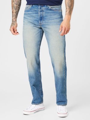 Priliehavé džínsy s rovným strihom Levi's modrá