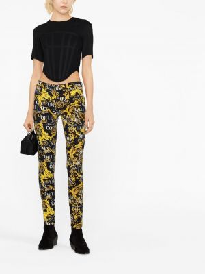 Skinny jeans mit print Versace Jeans Couture