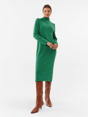 Плетена рокля United Colors Of Benetton зелено