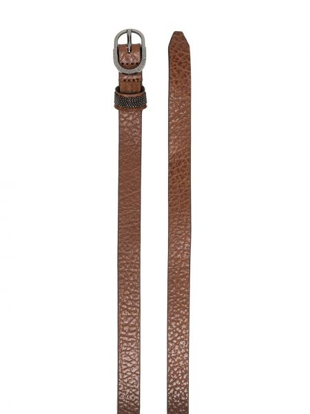Cinturón con hebilla Brunello Cucinelli marrón