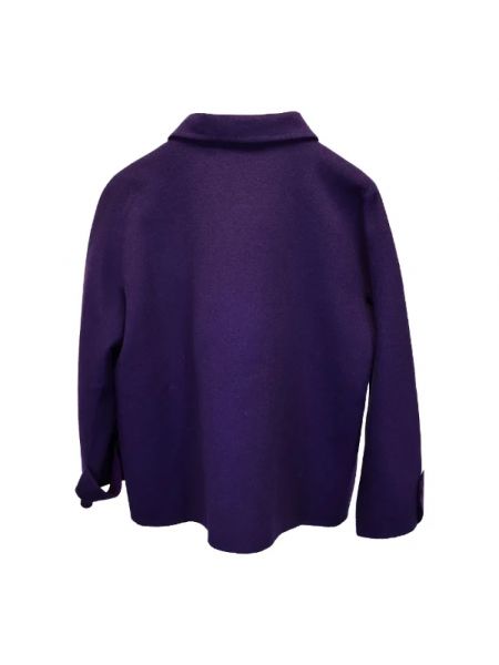 Chaqueta de lana retro Burberry Vintage violeta